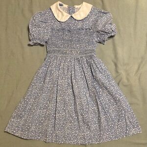 Vintage Polly Flinders Floral Smocked Dress